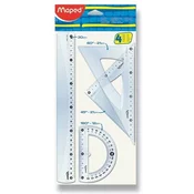 Maped Classic komplet ravnila 4 kosi