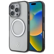 slomart Ohišje Mercedes Printed logo MagSafe za iPhone 16 Pro Max - prozorno
