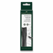 Naravno oglje Faber-Castell Pitt Monochrome 3-6 mm, 20 kosov