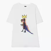 Cropp - Bela majica s printom Basquiat - white