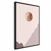 Slika - Mountain Planet (1 Part) Vertical 80x120 U crnom drvenom okviru