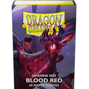 Dragon Shield 60 Japanese Size Sleeves - Blood Red Matte