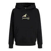 Jack & Jones Junior Majica JJSTIGNE svetlo rumena/črna