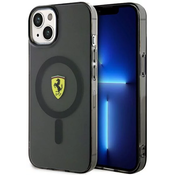 Ferrari Translucent MagSafe Case za iPhone 14 Plus (crna)