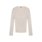 Trendyol Beige Basic Double Knitwear Sweater