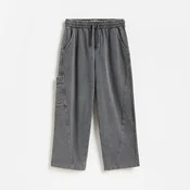Reserved - Wide leg pantalone sa efektom ispranosti