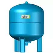 REFLEX 7305500 Tlačni membranski rezervoar za gospodinjstvo Refix DE 33 (s nogami) 10 bar / 70°C modra