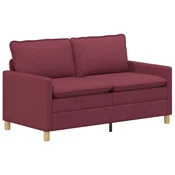 Vidaxl Kavč Vinorodna rdeča 156 x 81 x 87,5 cm Blago