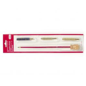 Čistilni pribor za čiščenje pištole v blisterju Cleaning kit with PVC coated steel rod - 3 brushes | 7,65 mm