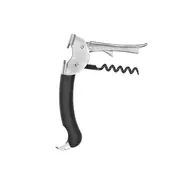 Multi-purpose corkscrew, stainless steel, 19.1 cm, SteeL, Black - OX