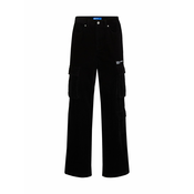 KARL LAGERFELD JEANS Hlače črna/bela