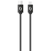 Aligator Podatkovni kabel POWER 3A, USB-C/microUSB črn