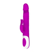 Vibrator sa dodatkom za klitoris Adrian, 26.7cm, Ružicasti