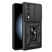 Robusten ovitek CamShield Pro z vgrajenim magnetnim držalom in zaščito zadnjih kamer za Honor 70 - army black