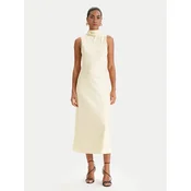 Patrizia Pepe Cocktail obleka 8A1627/A269-Y478 Rumena Regular Fit