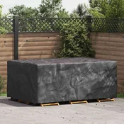 vidaXL Prevleka za zunanje pohištvo Črna 230 x 165 x 80 cm 210D