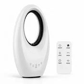 Aga Brezlopatični talni ventilator Beli