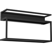 Zidna polica sa LED osvetljenjem SHELF 33x60 cm crna