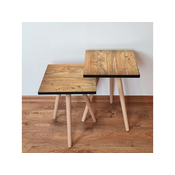 Hanah Home Sklapajuci Stocic 2 Komada 2SHP353 - Camel