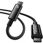 Polnilni in podatkovni 240W USB-C kabel Baseus Tungsten Gold - 1m - črn
