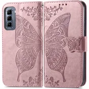 GS Ovitek za Infinix Hot 50 Pro+ 4G, metuljček, roza zlata