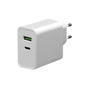 Adapter za punjenje USB-C Power Delivery + USB-A 45W/230V bijela