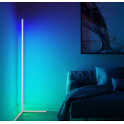 master LED Stoječa svetilka LED RGB 20W 140cm bela