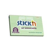 Samolepilni blok, 76x127 mm, 100 listov, STICK N 360°, zelen, 100 listov