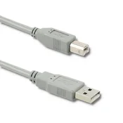 Qoltec USB 2.0 kabel A moški | B moški | 0,19 m