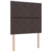 Vidaxl Vzglavje Temno rjava 100 cm blago