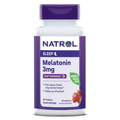 Natrol Melatonin 3 mg, brzo topiv, jagoda, 90 tableta
