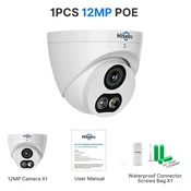 KJB PoE IP varnostna kamera 12 MP z nočnim vidom 12 MP, 1 kamera, PoE, brez vtiča