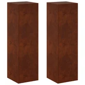 vidaXL Stojalo za rastline 2 pcs Rjav 30 x 30 x 100 cm