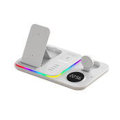 Bezicni punjac 5u1 Magsafe RGB A82 30W, Beli