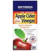 Enzymedica Apple Cider Vinegar Gummies, jabolčni kis, 120 kapsul