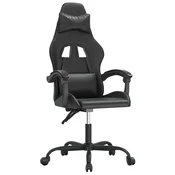 Vidaxl Gaming stol črno umetno usnje