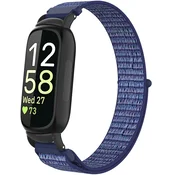 INF Združljiv z Fitbit Inspire 3 najlonskim paščkom z zanko - na voljo več barv Blue, (5000116869)