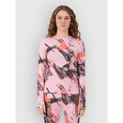 Mons Royale Cascade Merino Base Layer Top paintbrush pink