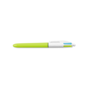 BIC 4 Colours Clip-on retractable ballpoint pen Medium Green,Pink,Purple,Turquoise 12pc(s)