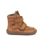 Dětské barefoot zimní boty FRODDO WINTER TEX hnědé koňakové - 32