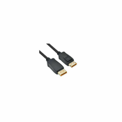 Roline DisplayPort kabel v2.1, 10K 60Hz, 54Gbit/s, UHBR13.5, DP-DP, M/M, crni, 3 m