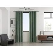 Zatemnitvena zavesa LOOM VELVET 140x250 cm, zelena Za obesiti: Trak za nabiranje