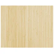 Vidaxl Preproga pravokotna svetlo naravna 80x100 cm bambus