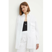Bombažna srajca Calvin Klein Jeans ženska, bela barva, J20J223867