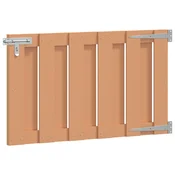 Vrtna vrata 100 x 60 cm WPC i aluminij Smeda