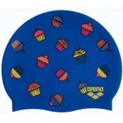 Arena print 2 silicone cap cupcakes blue