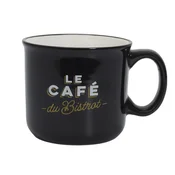 shumee Elegantna skodelica Bistrot 450 ml črne barve