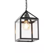 Pametna zunanja viseča svetilka črna IP23 vključno z Wifi G95 - Amsterdam