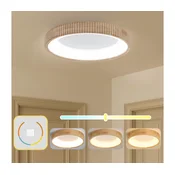 Brilagi - LED plafonsko svetlo FALCON WOOD MODERN LED/40W/230V precnik 60 cm drvo