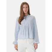 ONLY Bluza ONLLennyo  svetlo modra / bela